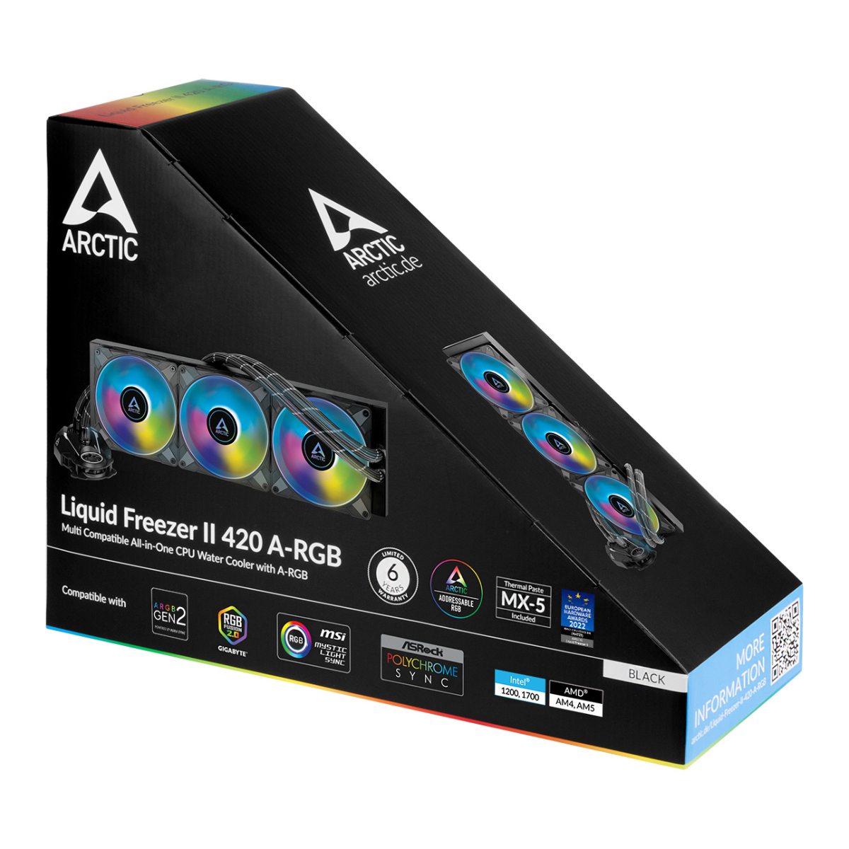 Cooler Arctic Liquid Freezer II 420 A-RGB, Black în Moldova - xstore.md photo 3