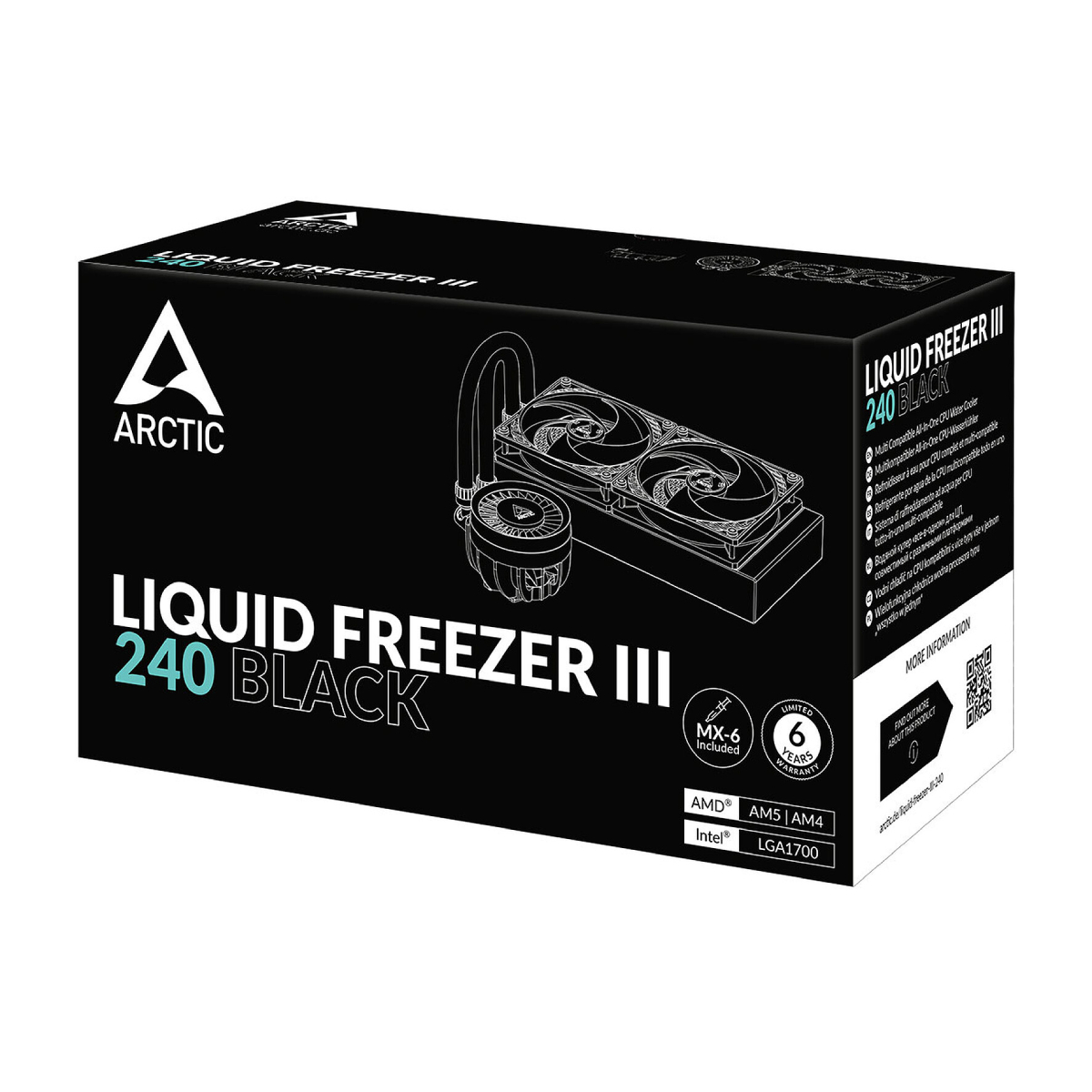 Cooler Arctic Liquid Freezer III 240, Black în Moldova - xstore.md photo 3