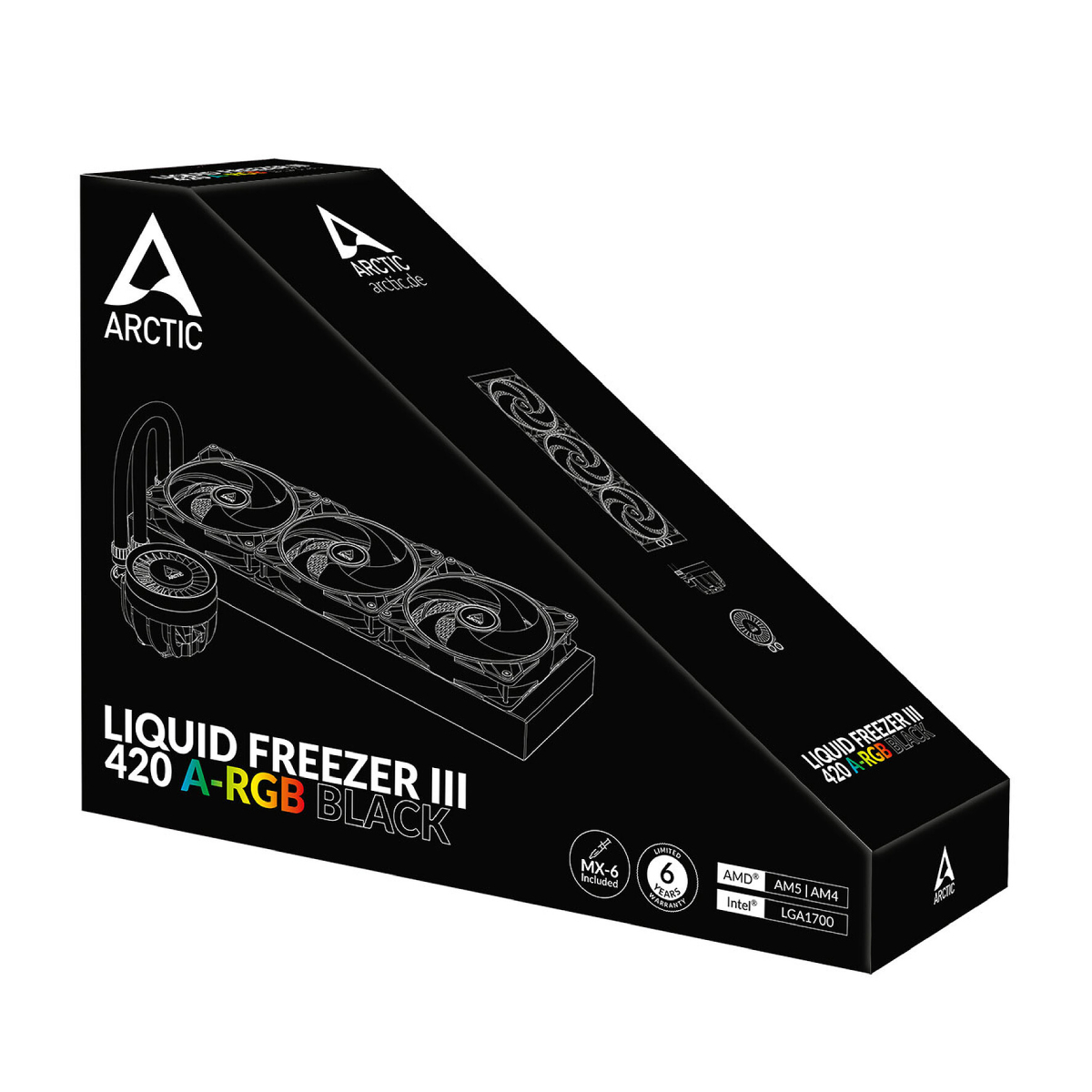 Cooler Arctic Liquid Freezer III 420 A-RGB, Black în Moldova - xstore.md photo 3