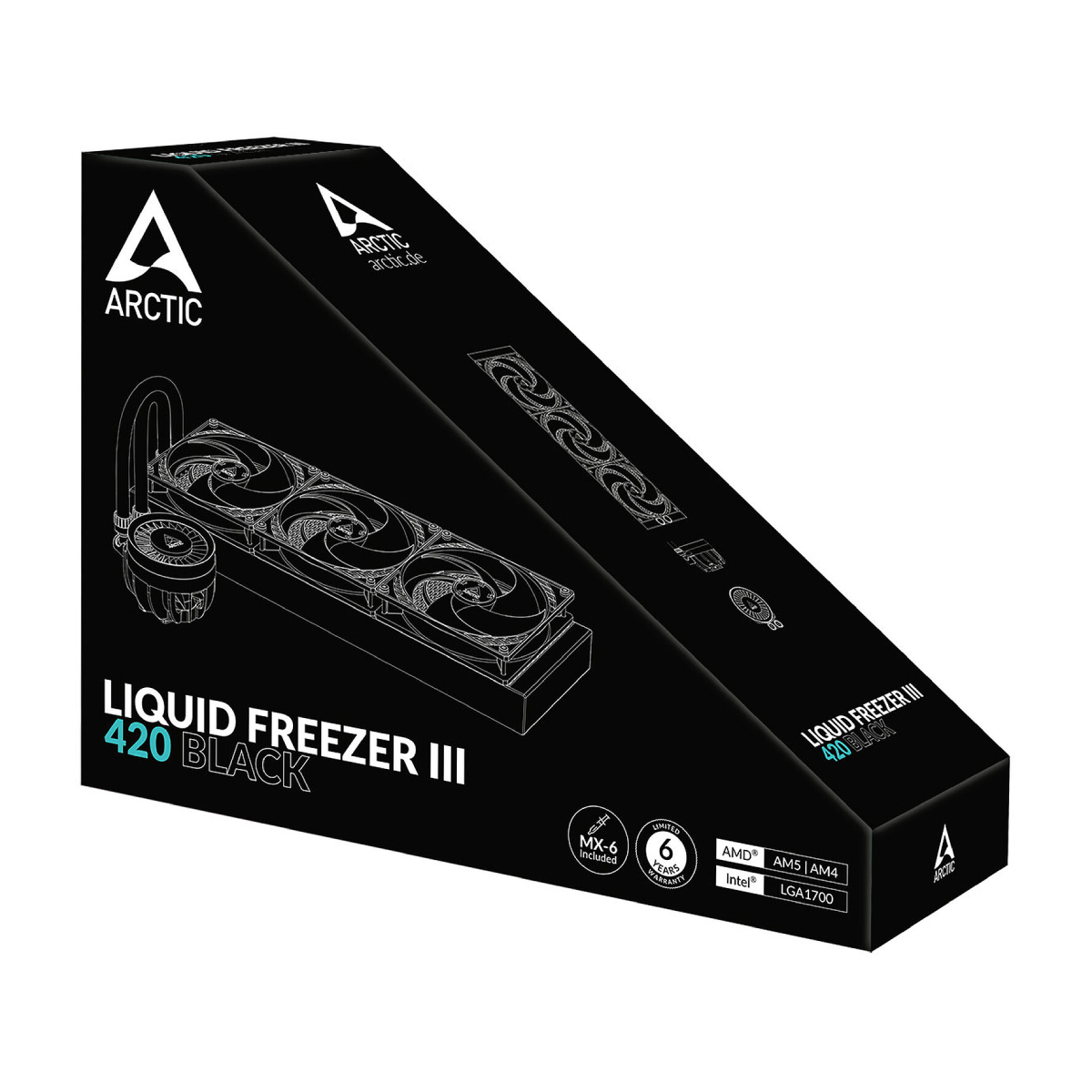 Cooler Arctic Liquid Freezer III 420, Black în Moldova - xstore.md photo 3