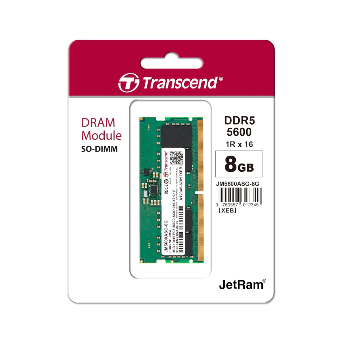 Оперативная память Transcend JetRam JM5600ASG-8G - xstore.md photo 0