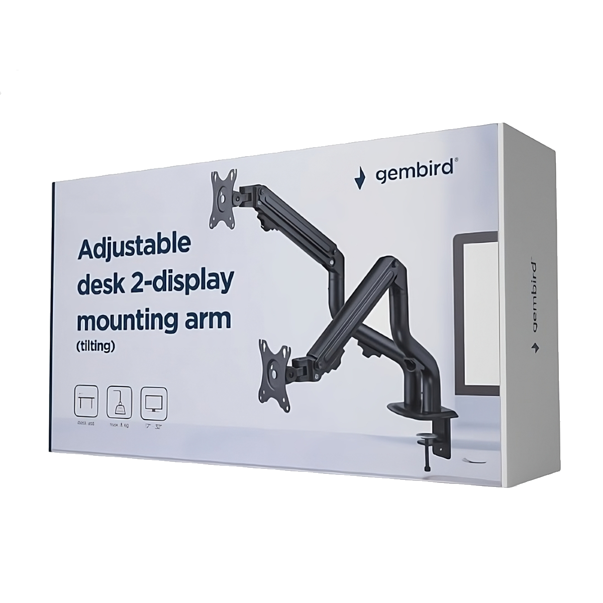Suport monitor reglabil Gembird MA-DA2-05 în Moldova - xstore.md photo 1