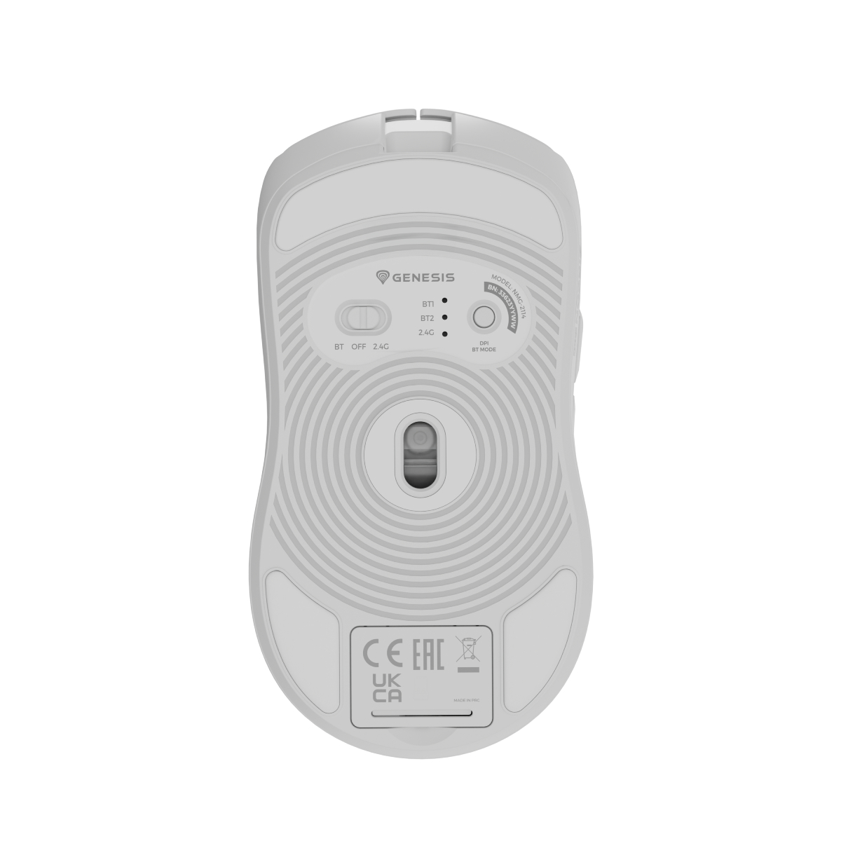 Wireless Mouse Genesis Zircon 500, White în Moldova - xstore.md photo 8