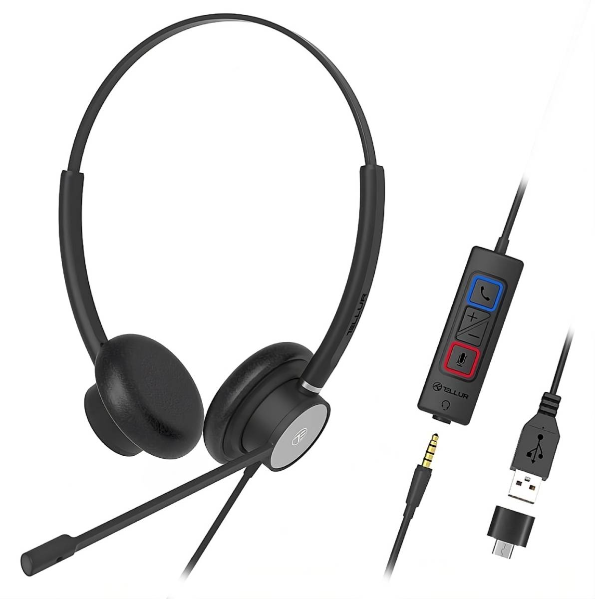 Наушники проводные Tellur Voice 420, Black в Молдове - xstore.md photo 1