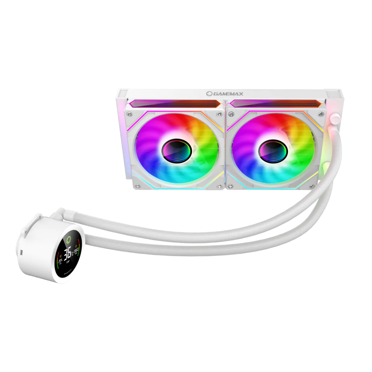 Cooler Gamemax IceBurg 240 Digital, White în Moldova - xstore.md photo 0