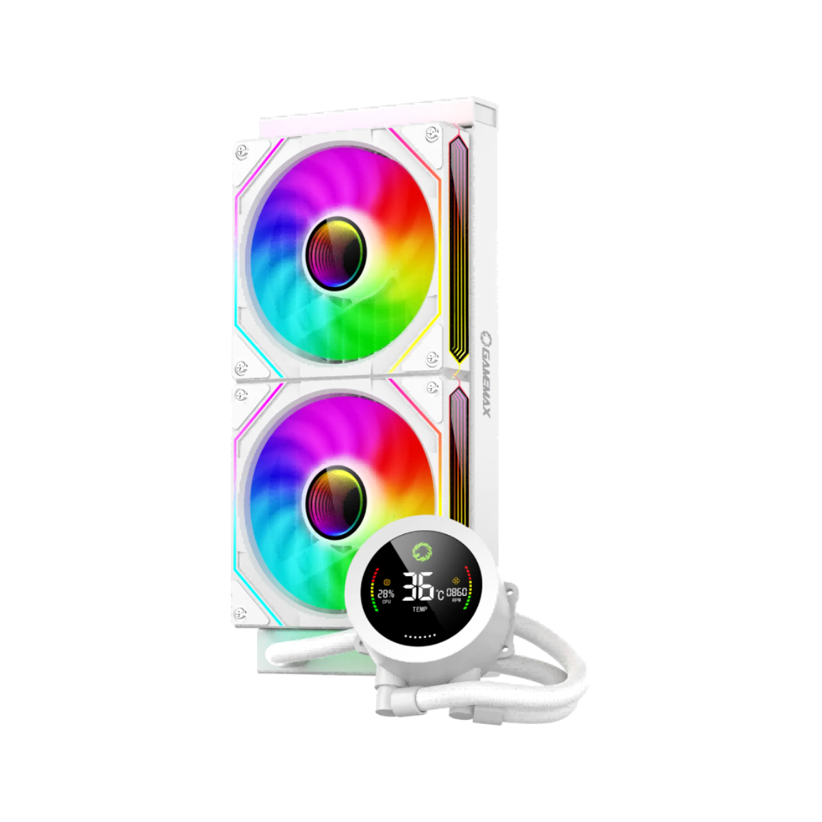Cooler Gamemax IceBurg 240 Digital, White în Moldova - xstore.md photo