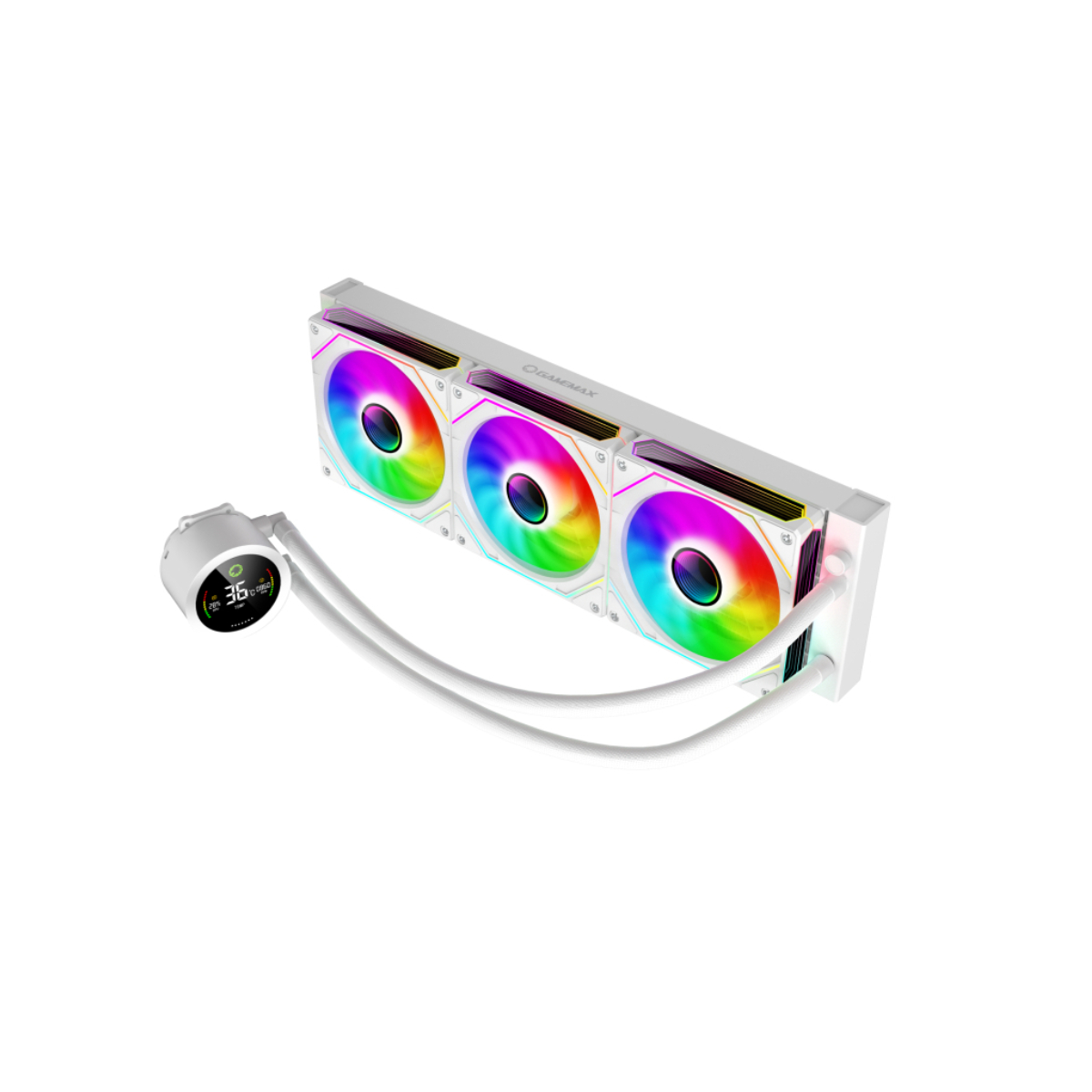 Cooler Gamemax IceBurg 360 Digital, White în Moldova - xstore.md photo 0
