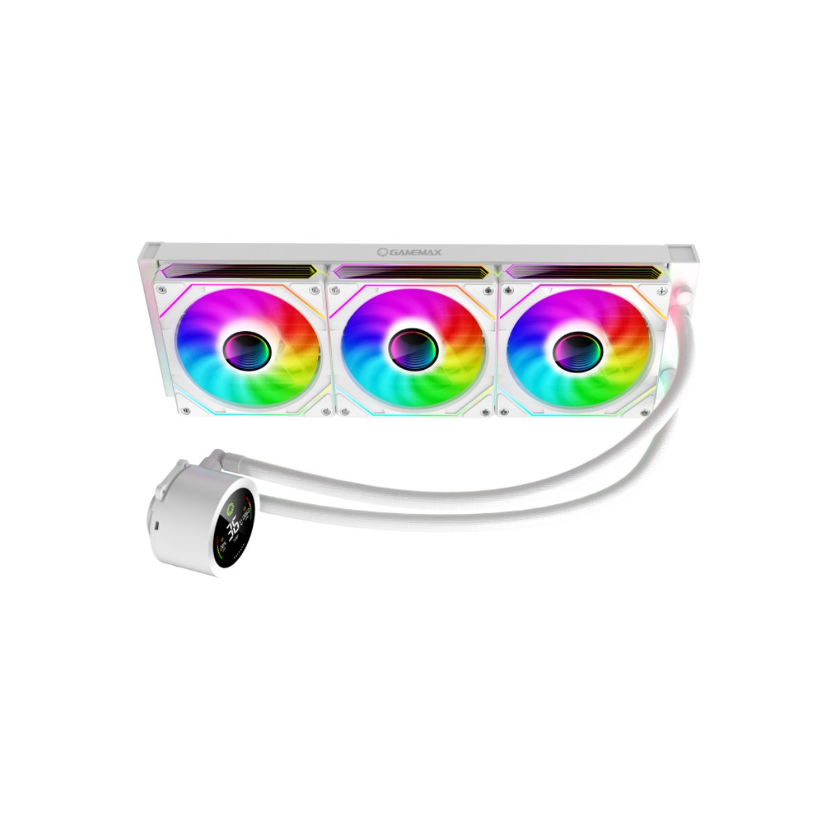 Cooler Gamemax IceBurg 360 Digital, White în Moldova - xstore.md photo