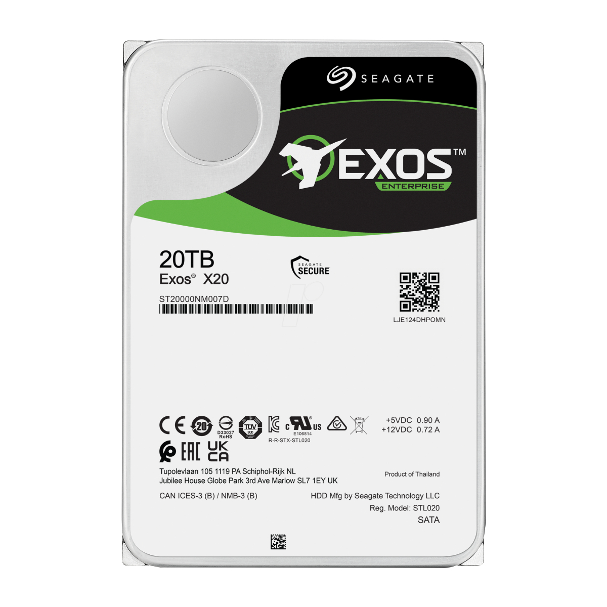 HDD Seagate Exos X20 ST20000NM007D-FR în Moldova - xstore.md photo