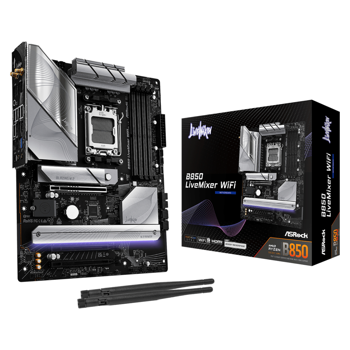 Placă de bază ASRock B850 LiveMixer WiFi - xstore.md photo