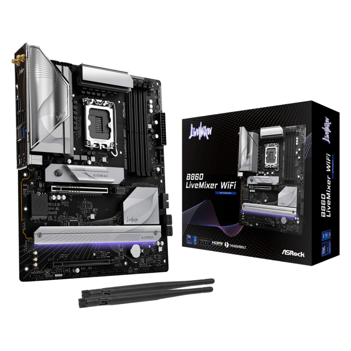 Placă de bază ASRock B860 LiveMixer WiFi - xstore.md photo