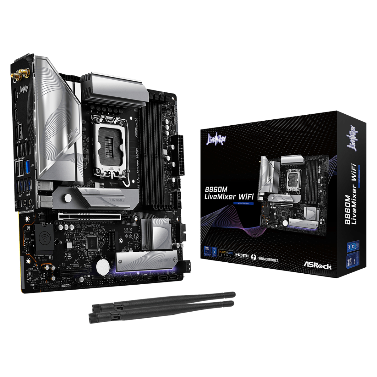 Материнская плата ASRock B860M LiveMixer WiFi - xstore.md photo