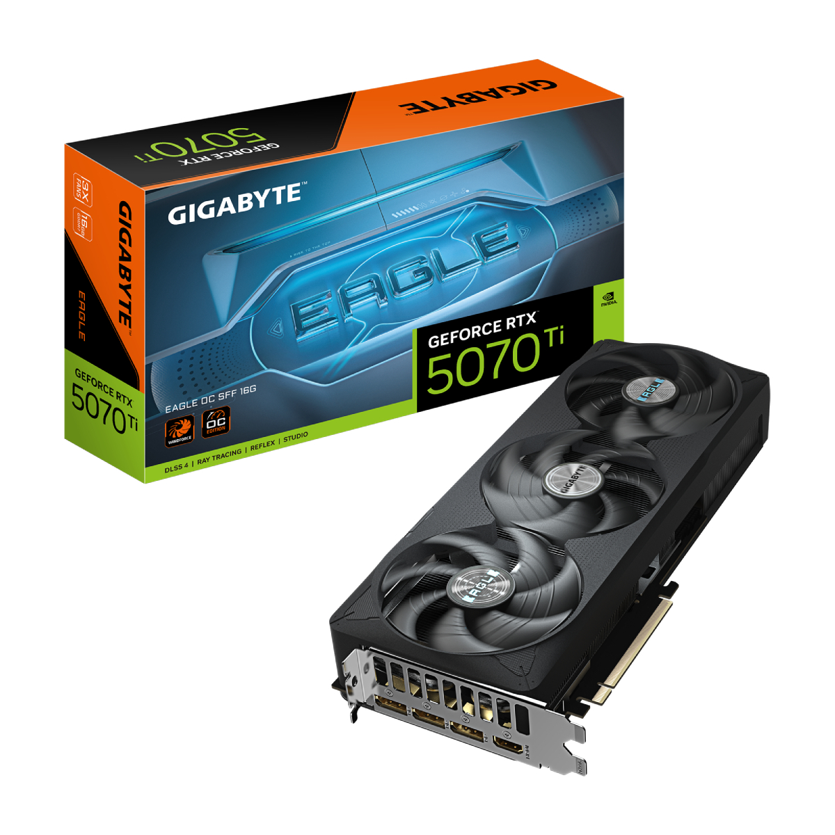 Placă video GIGABYTE GeForce RTX 5070 Ti EAGLE OC 16G - xstore.md photo