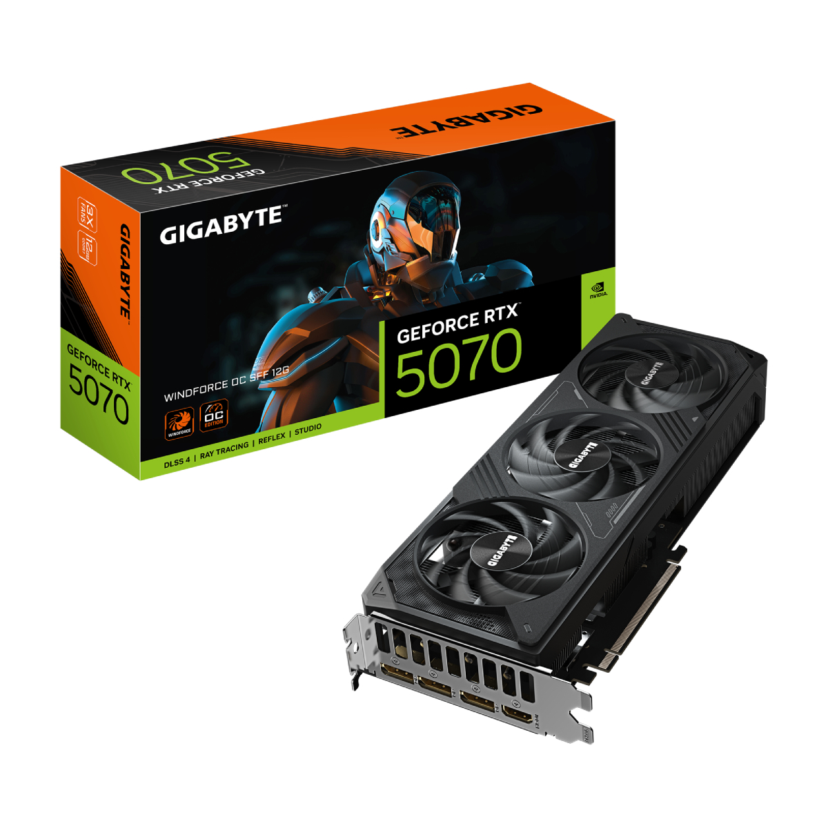 Видеокарта GIGABYTE GeForce RTX 5070 WINDFORCE OC 12G - xstore.md photo