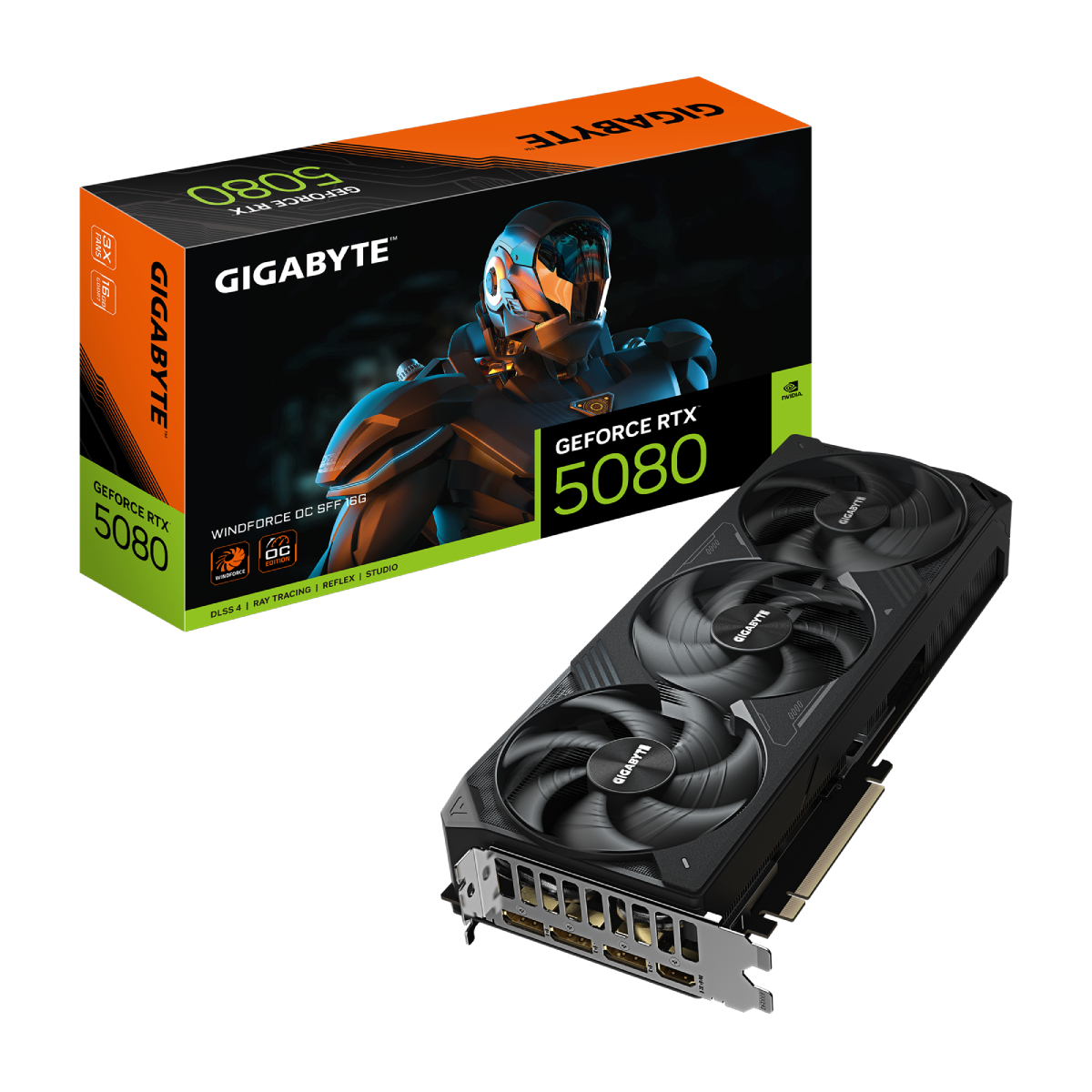 Placă video GIGABYTE GeForce RTX 5080 WINDFORCE OC 16G - xstore.md photo