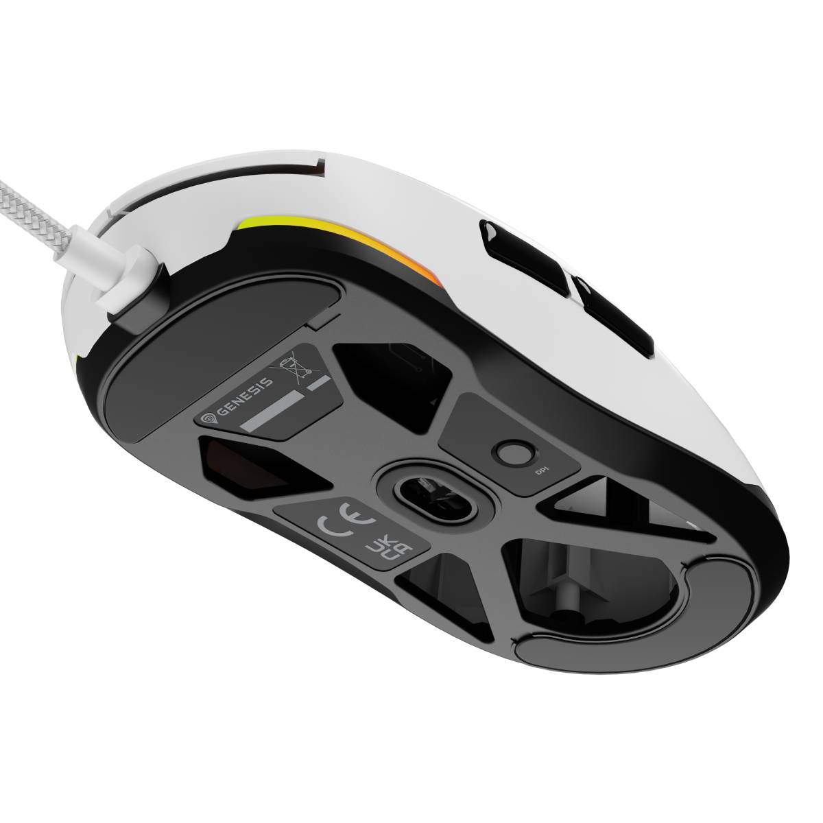 Wired Mouse Genesis Krypton 660, White în Moldova - xstore.md photo 3