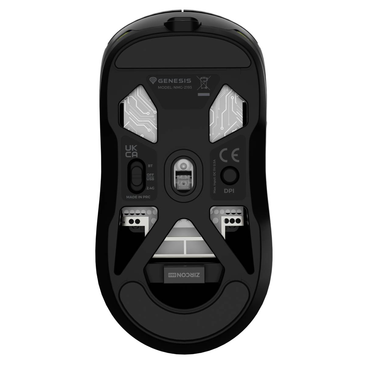 Wireless Mouse Genesis Zircon 660 Pro, Black în Moldova - xstore.md photo 7