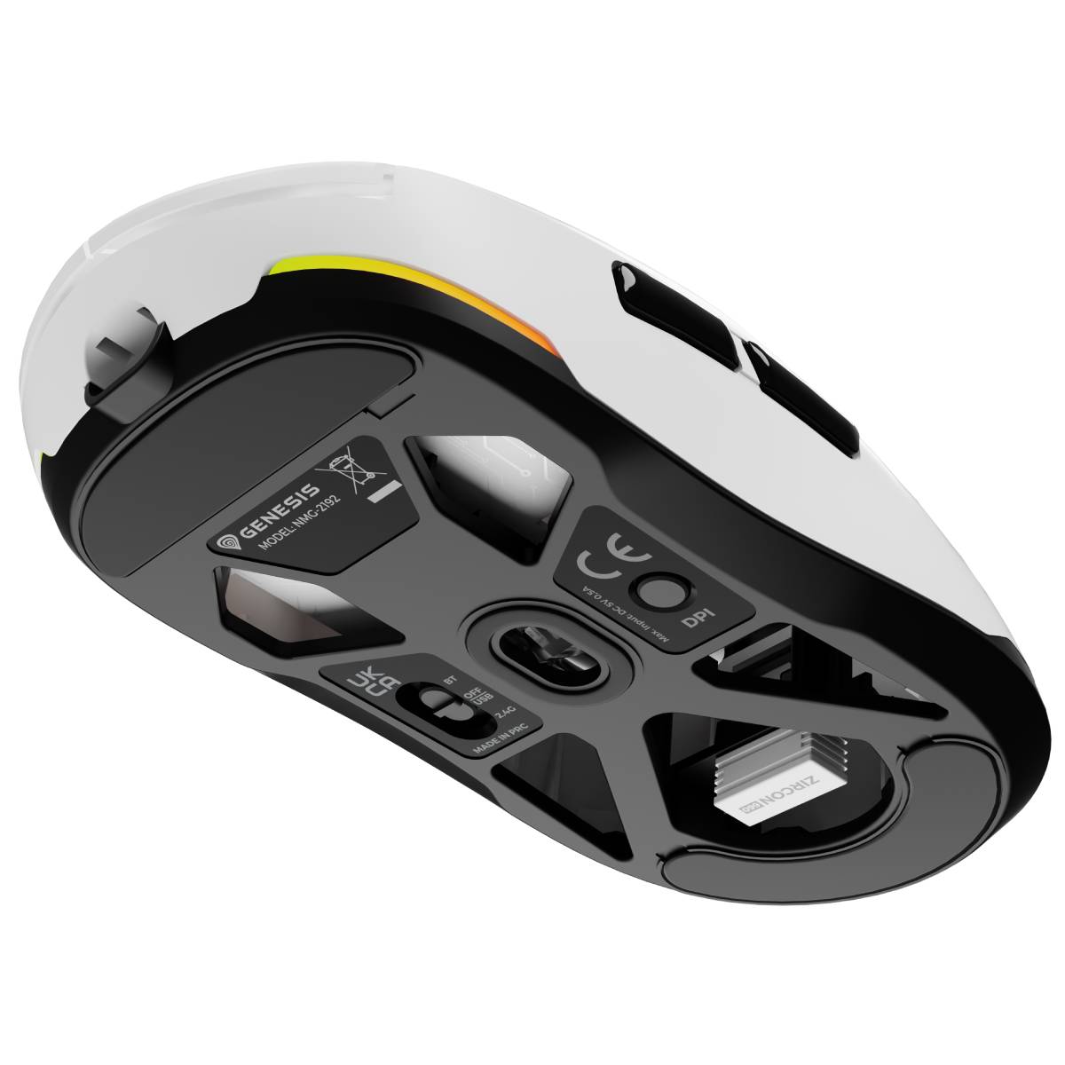 Wireless Mouse Genesis Zircon 660, White în Moldova - xstore.md photo 6