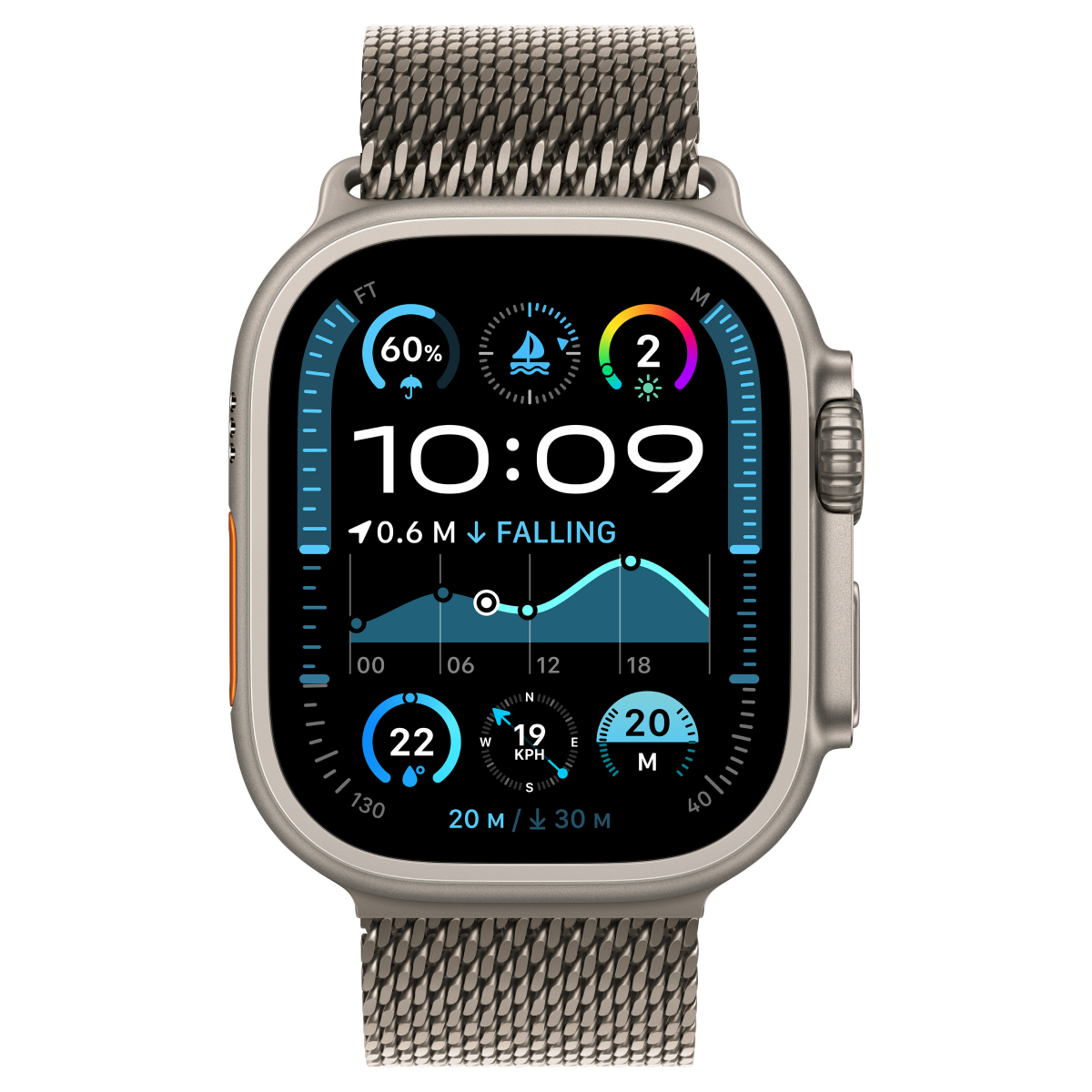 Apple Watch Ultra 2 (MX5R3GK/A), Natural Titanium - xstore.md photo 0