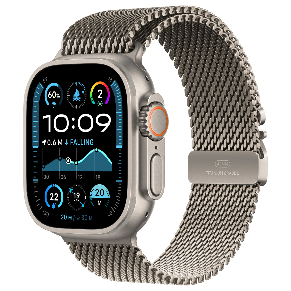 Apple Watch Ultra 2 (MX5R3GK/A), Natural Titanium - xstore.md photo