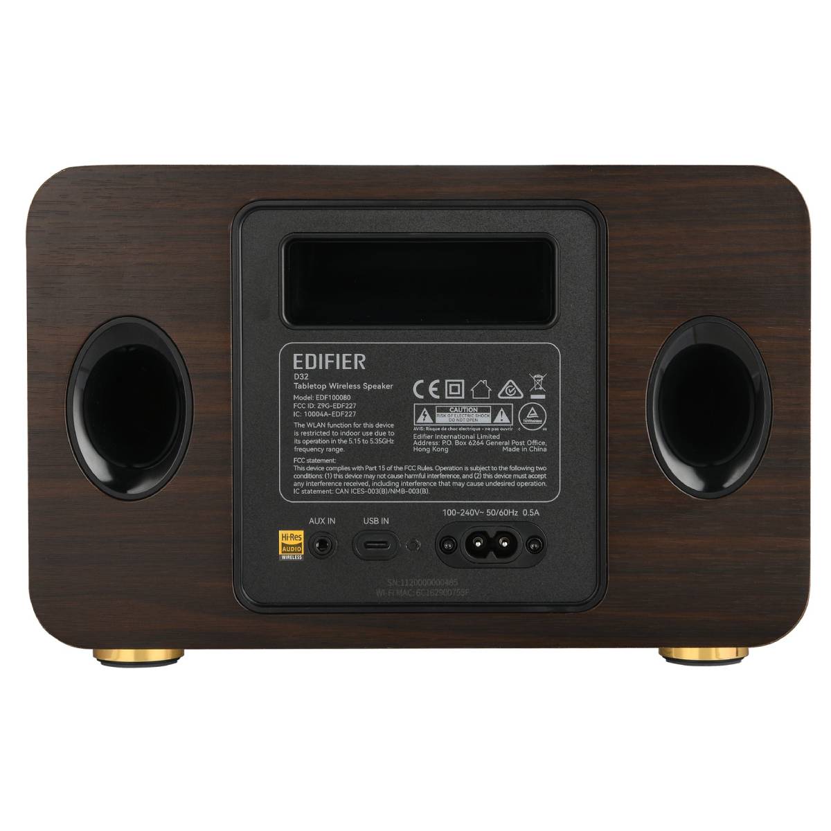 Boxă portabilă Edifier D32, Black Walnut în Moldova - xstore.md photo 3