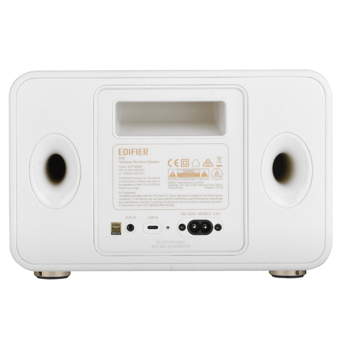 Портативная колонка Edifier D32, White в Молдове - xstore.md photo 3