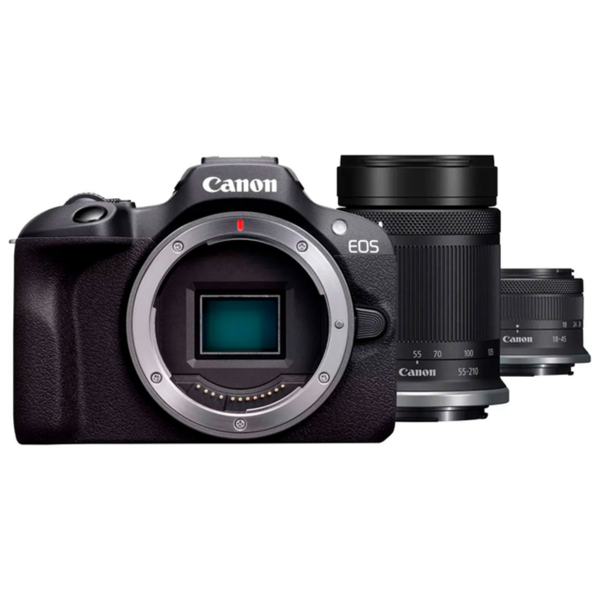 Фотоаппарат CANON EOS R100 Black + RF-S 18-45mm + RF-S 55-210mm в Молдове - xstore.md photo