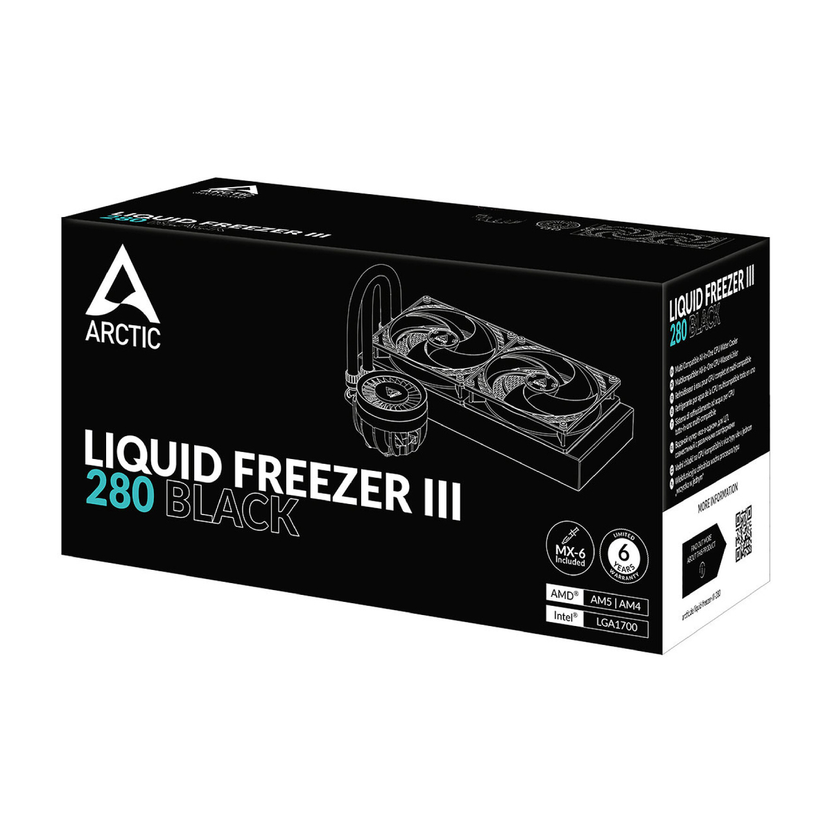 Cooler Arctic Liquid Freezer III 280, Black în Moldova - xstore.md photo 3