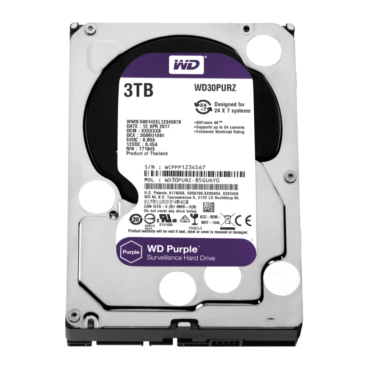 HDD WD Purple WD30PURZ-FR в Молдове - xstore.md photo 0
