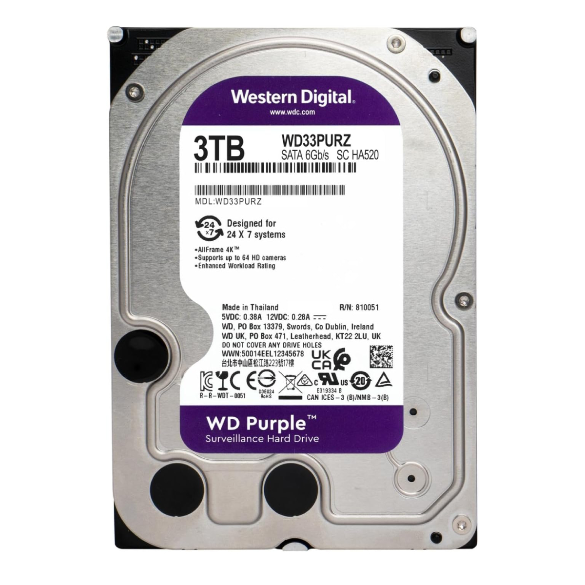 HDD WD Purple WD33PURZ în Moldova - xstore.md photo 0