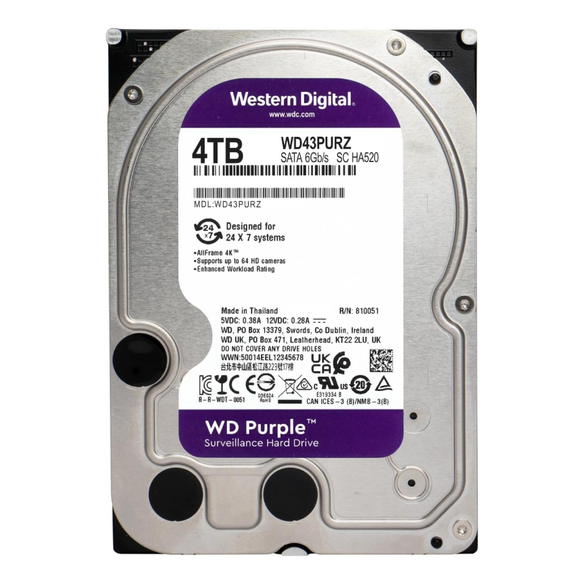 HDD WD Purple WD43PURZ-FR în Moldova - xstore.md photo 0