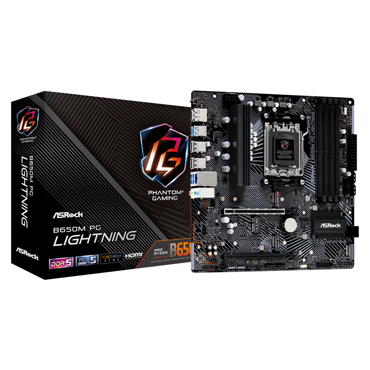 Материнская плата ASRock B650M PG LIGHTNING в Молдове - xstore.md photo