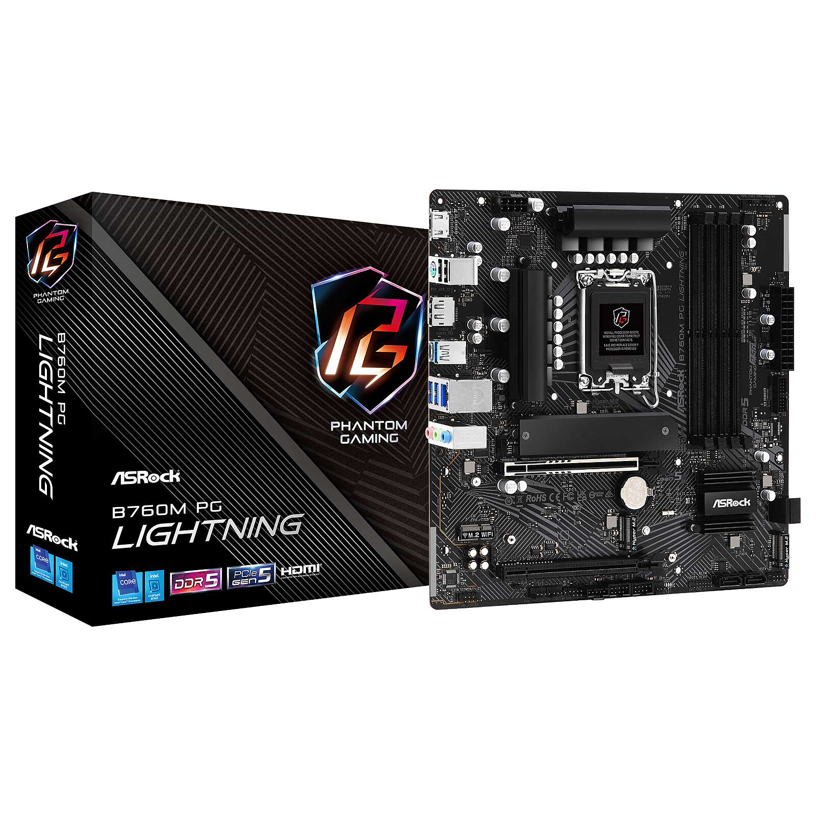 Placă de bază ASRock B760M PG LIGHTNING în Moldova - xstore.md photo