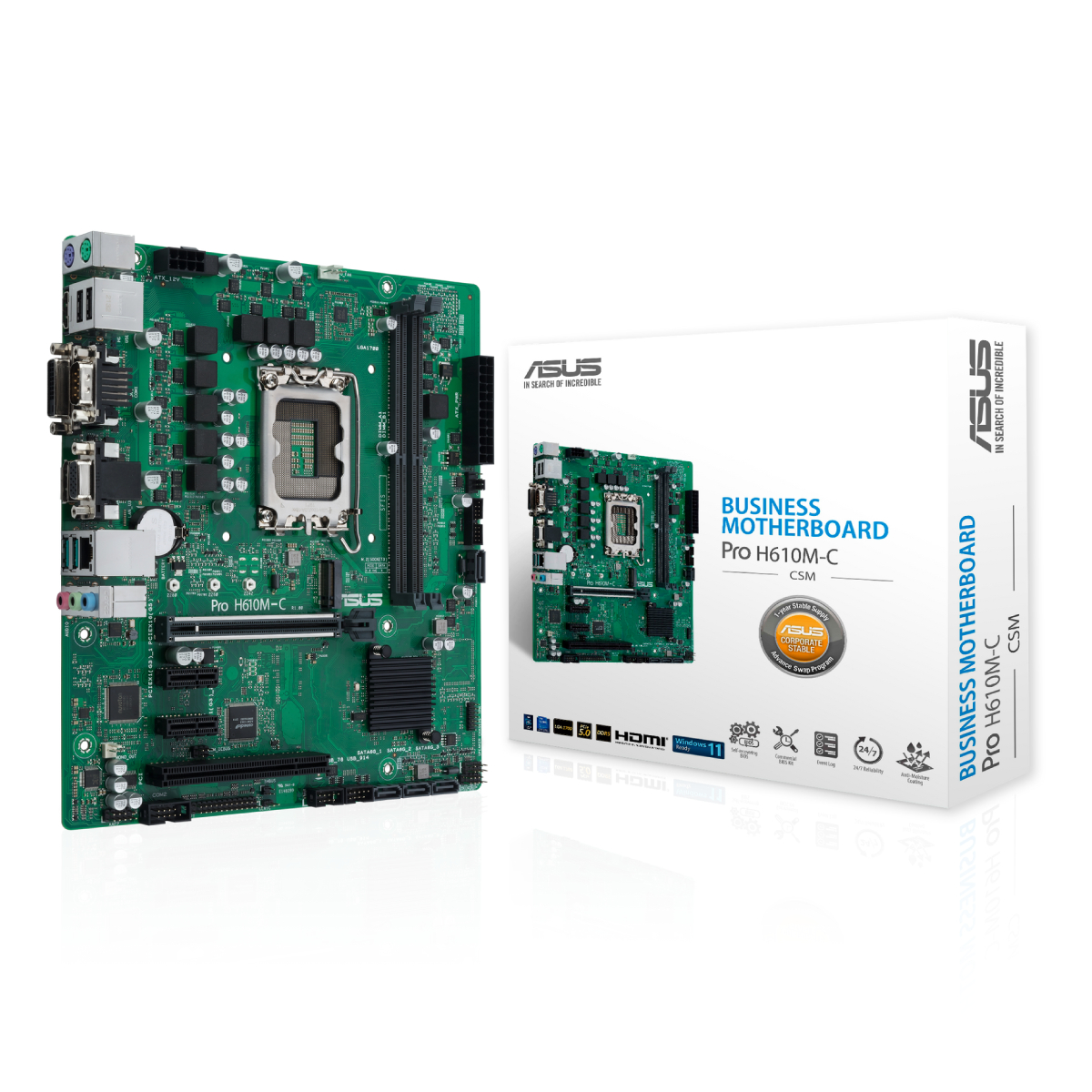 Материнская плата ASUS PRO H610M-C-CSM в Молдове - xstore.md photo