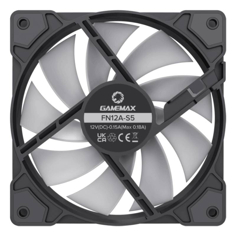 Ventilator Gamemax FN12A-S5, Black în Moldova - xstore.md photo 4