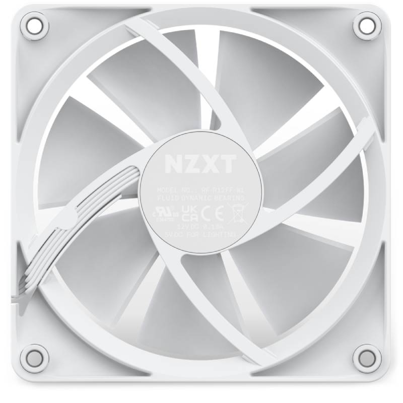 Ventilator NZXT F120 RGB, White în Moldova - xstore.md photo 3