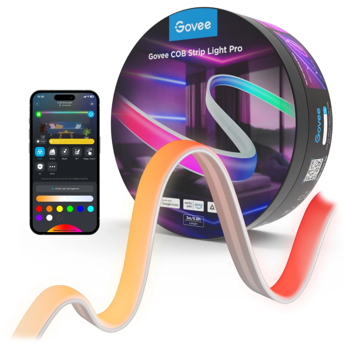 Bandă LED Govee COB Strip Light Pro în Moldova - xstore.md photo