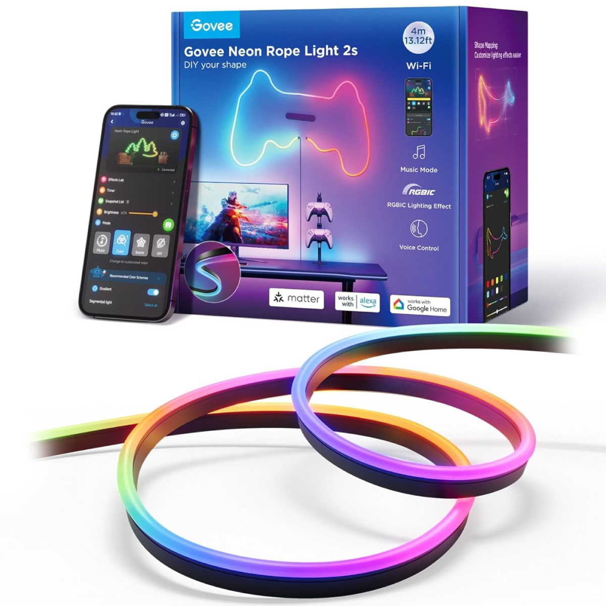 Bandă LED Govee Neon Rope Strip Ligth 2s în Moldova - xstore.md photo
