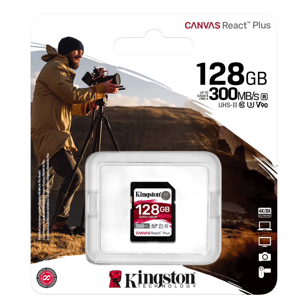 Карта SD Kingston Canvas React Plus 128GB в Молдове - xstore.md photo 1