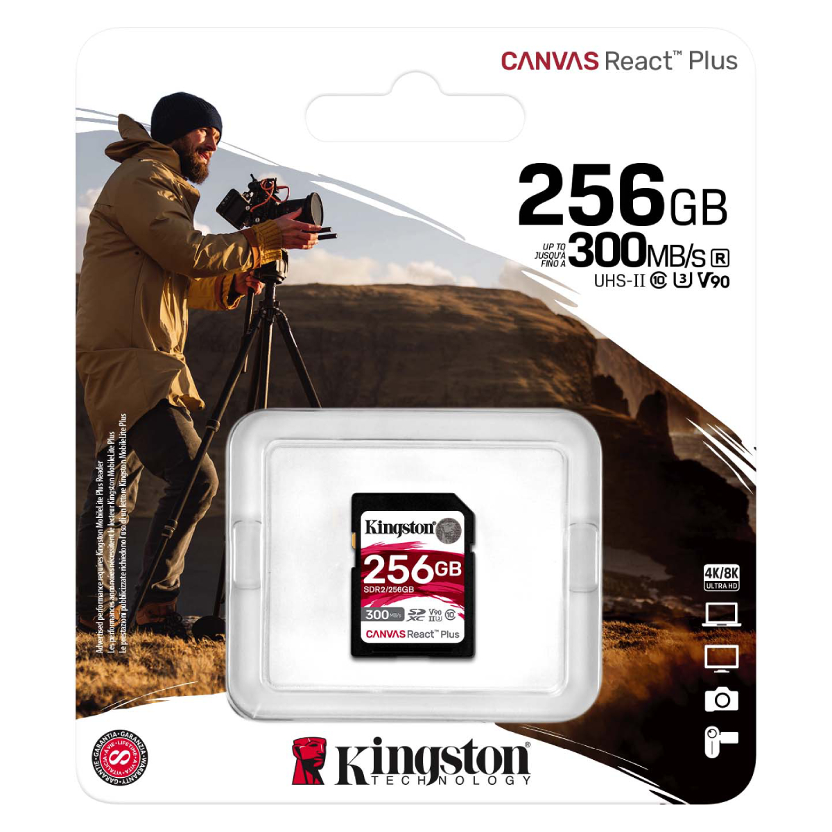 Карта SD Kingston Canvas React Plus 256GB в Молдове - xstore.md photo 1