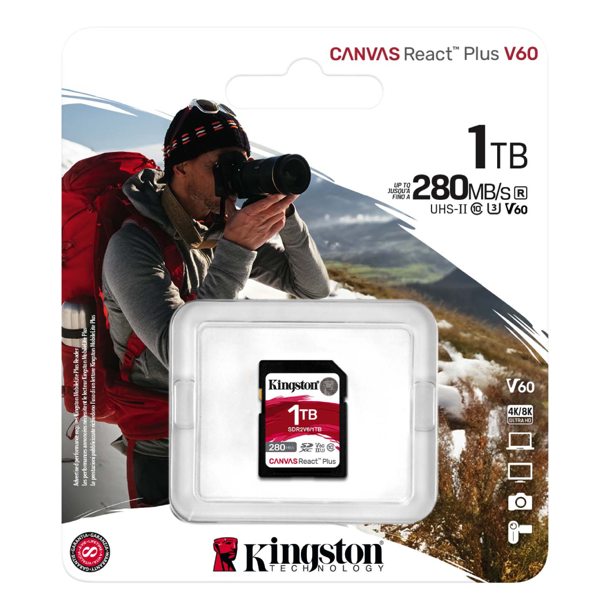 Карта SD Kingston Canvas React Plus V60 1TB в Молдове - xstore.md photo 1