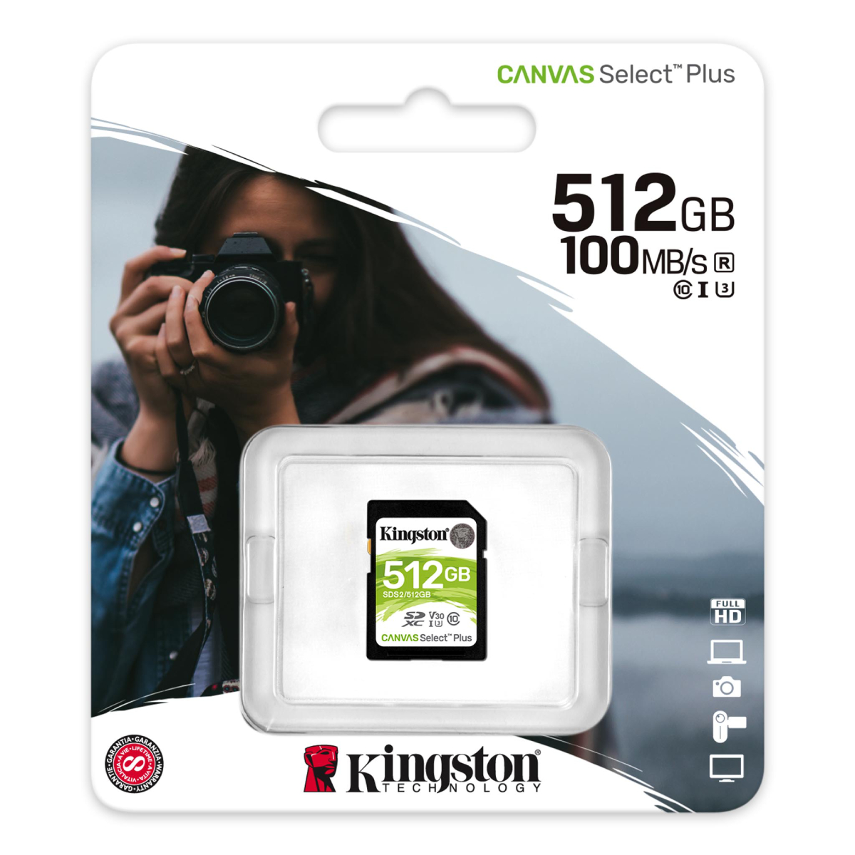 Карта SD Kingston Canvas Select Plus 512GB в Молдове - xstore.md photo 1