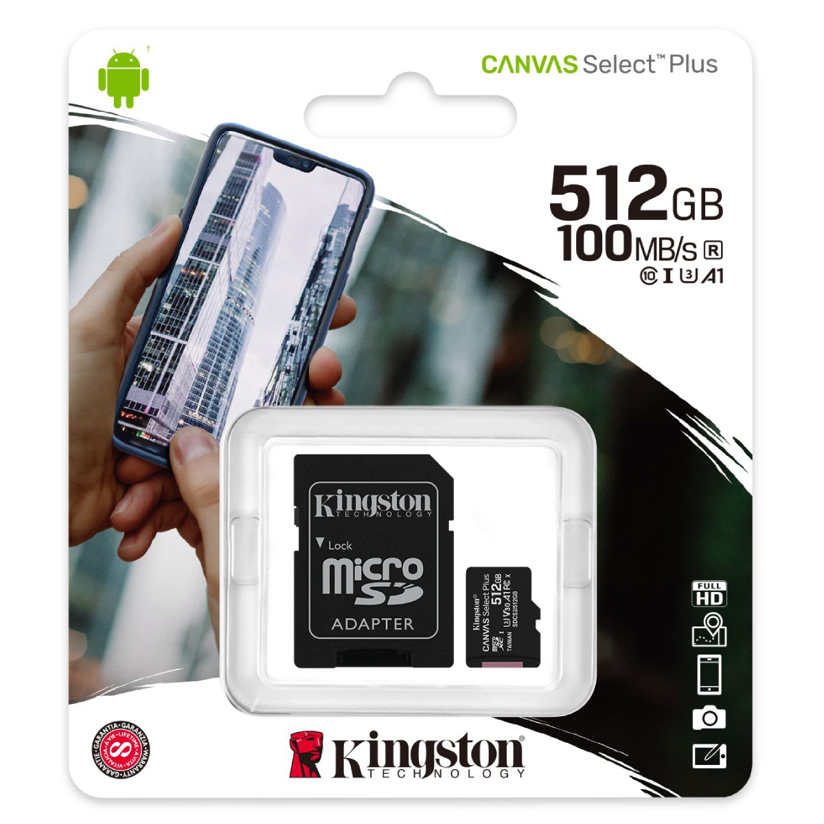 Карта micro-SD Kingston Canvas Select Plus 512GB в Молдове - xstore.md photo 1