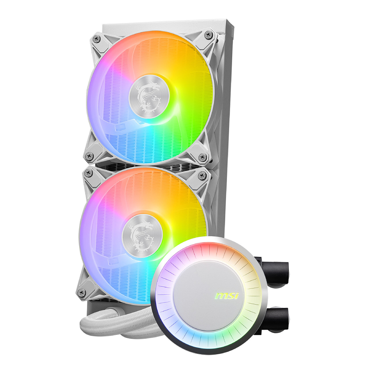 Cooler MSI MAG CORELIQUID E240, White în Moldova - xstore.md photo 2
