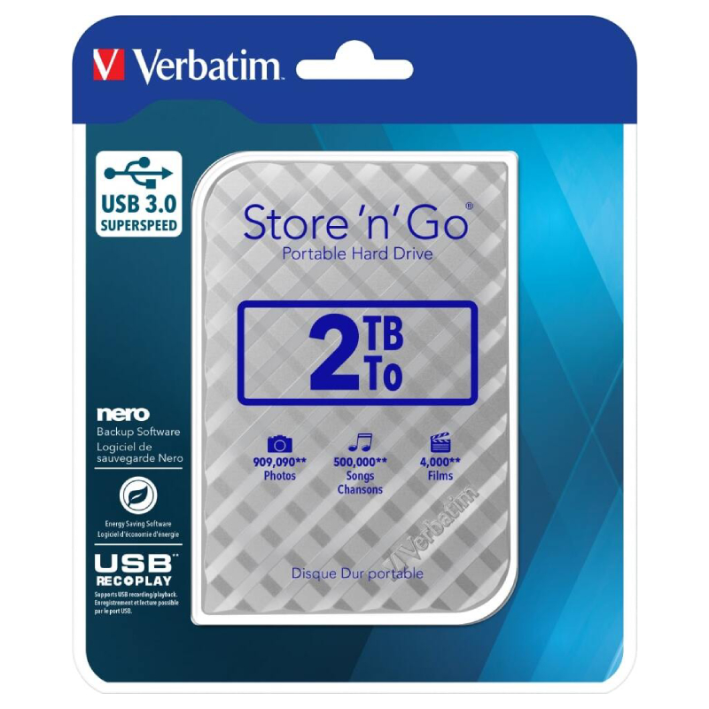 HDD Extern Verbatim Store n Go (53198) în Moldova - xstore.md photo 2