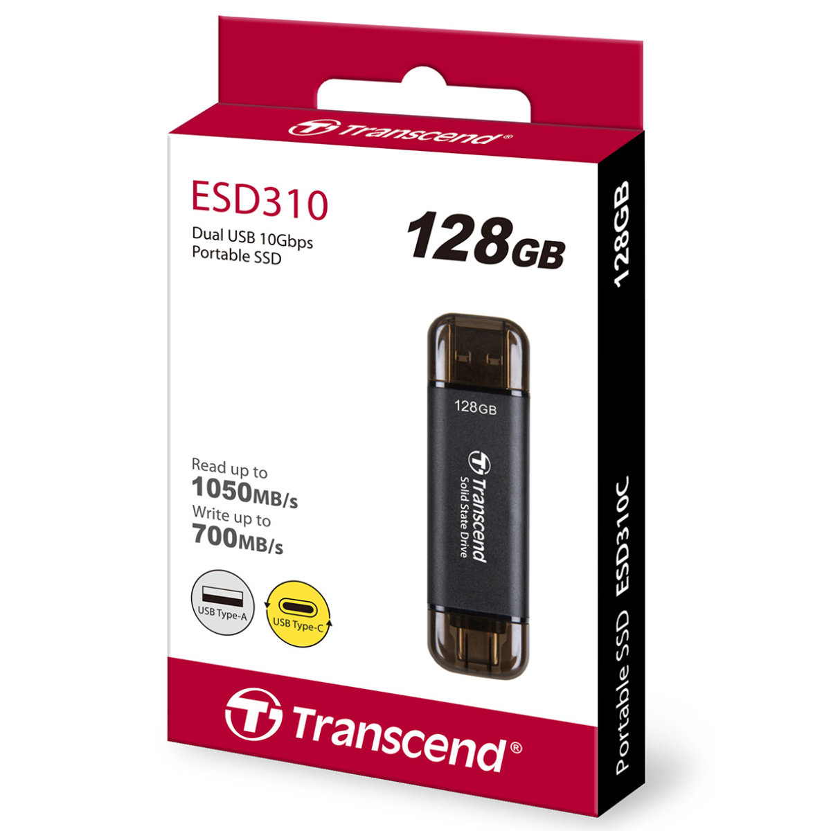 USB Flash Transcend ESD310C 128GB, Black în Moldova - xstore.md photo 1