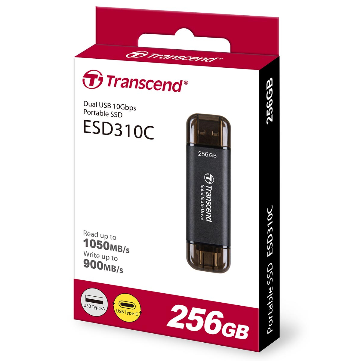 USB Flash Transcend ESD310C 256GB, Black în Moldova - xstore.md photo 1