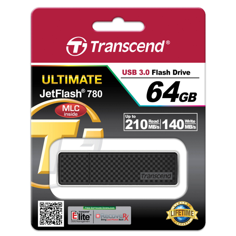 USB Flash Transcend JetFlash 780 64GB, Black în Moldova - xstore.md photo 1