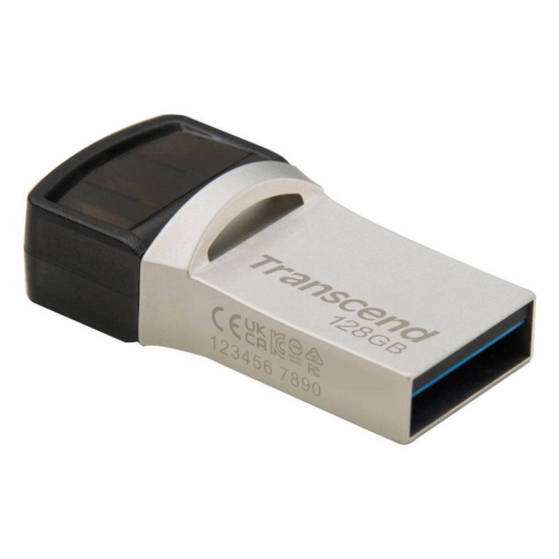 USB Flash Transcend JetFlash 890 128GB, Silver în Moldova - xstore.md photo 0