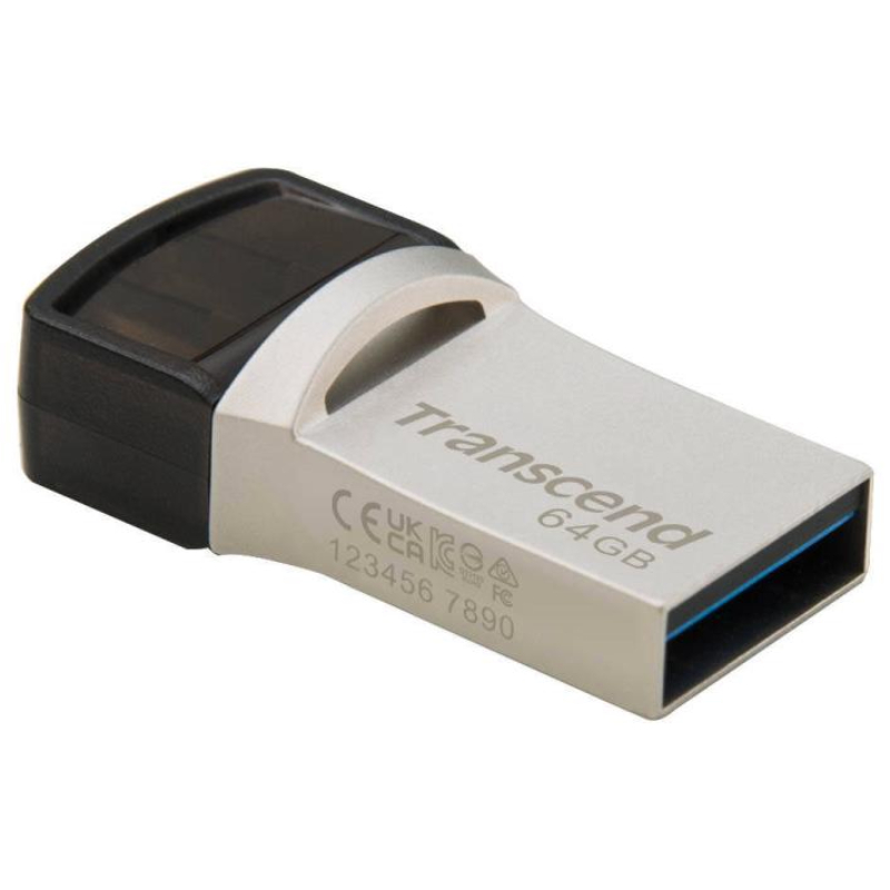 Флешка Transcend JetFlash 890 64GB, Silver в Молдове - xstore.md photo 0